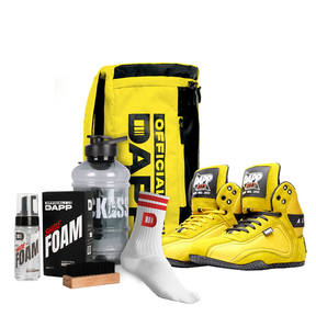 DAPP ActiveKit X Edition Yellow – Weightlifting Shoes, Belt, Gloves, Bag, Socks, Foam Cleaner kit, Gallon