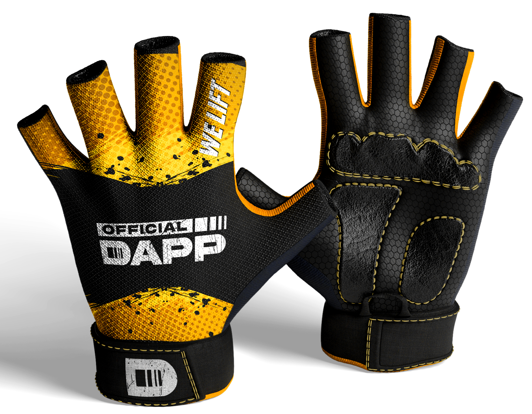 DAPP Unisex Gym Gloves | Premium Padded Gloves for Weightlifting, CrossFit, Fitness & Home Workouts - FREE SIZE