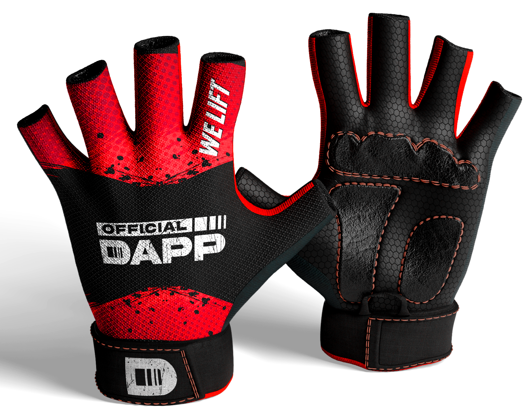 DAPP Unisex Gym Gloves | Premium Padded Gloves for Weightlifting, CrossFit, Fitness & Home Workouts - FREE SIZE
