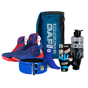 DAPP Pro ActiveKit Patriot Edition – Weightlifting Shoes Athlete Pro, Belt, Gloves, Bag, Socks, Foam shoe Cleaner, Shaker