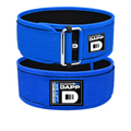DAPP Weightlifting Belt – Heavy Duty Velcro Support | For Gym Squat, Deadlift, Workout - Blue