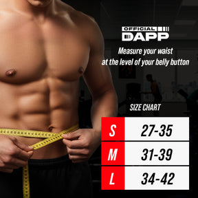DAPP Weightlifting Belt – Heavy Duty Velcro Support | For Gym, Fitness