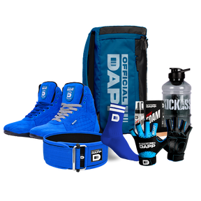 DAPP Weightlifting Luxe Edition Blue, Belt, Gloves, Bag, Socks, Foam shoe Cleaner, Gallon