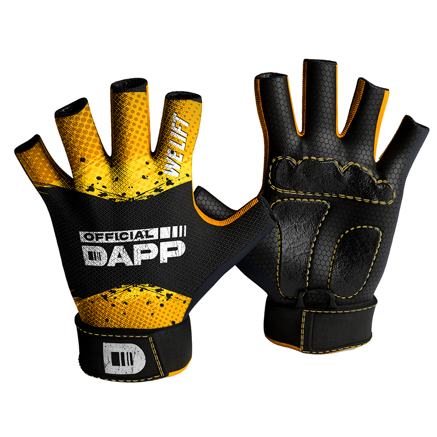 DAPP ActiveKit ATHLETE PRO Edition YellowBlack – Weightlifting Shoes, Belt, Gloves, Bag, Socks, Foam Cleaner kit, Gallon